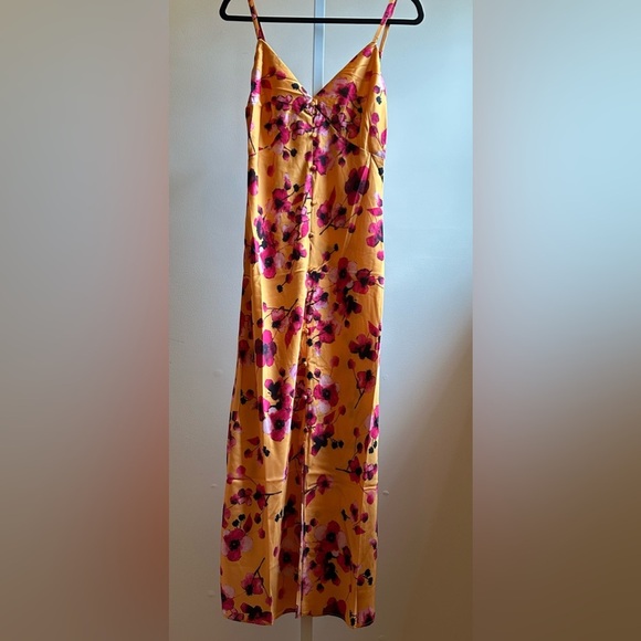 NEW Hutch Liddy Slip Dress Sz M Floral Yellow Pink - Picture 12 of 14